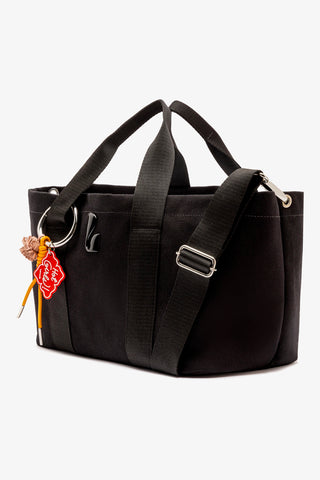 Americana Tote Bag In Black Denim