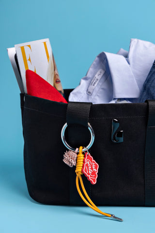 Americana Tote Bag In Black Denim