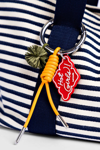 Americana Tote Bag In Indigo And Natural Awning Stripe