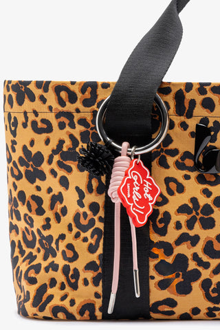 Americana Tote Bag In Leopard Jacquard