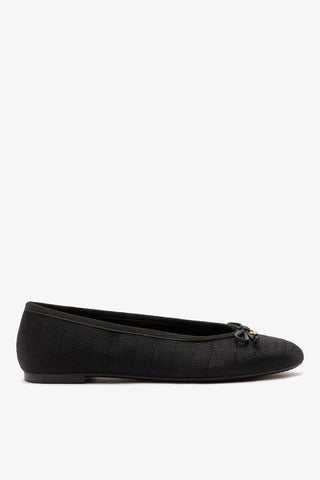 Pavlova Ballet Flat Black Raffia