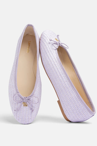 Pavlova Ballet Flat Iris Raffia Ballet Larroudé