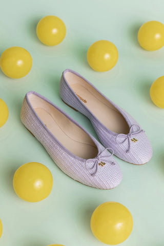 Pavlova Ballet Flat Iris Raffia Ballet Larroudé