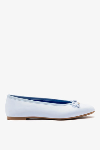 Pavlova Ballet Flat Powder Blue Satin Ballet Larroudé