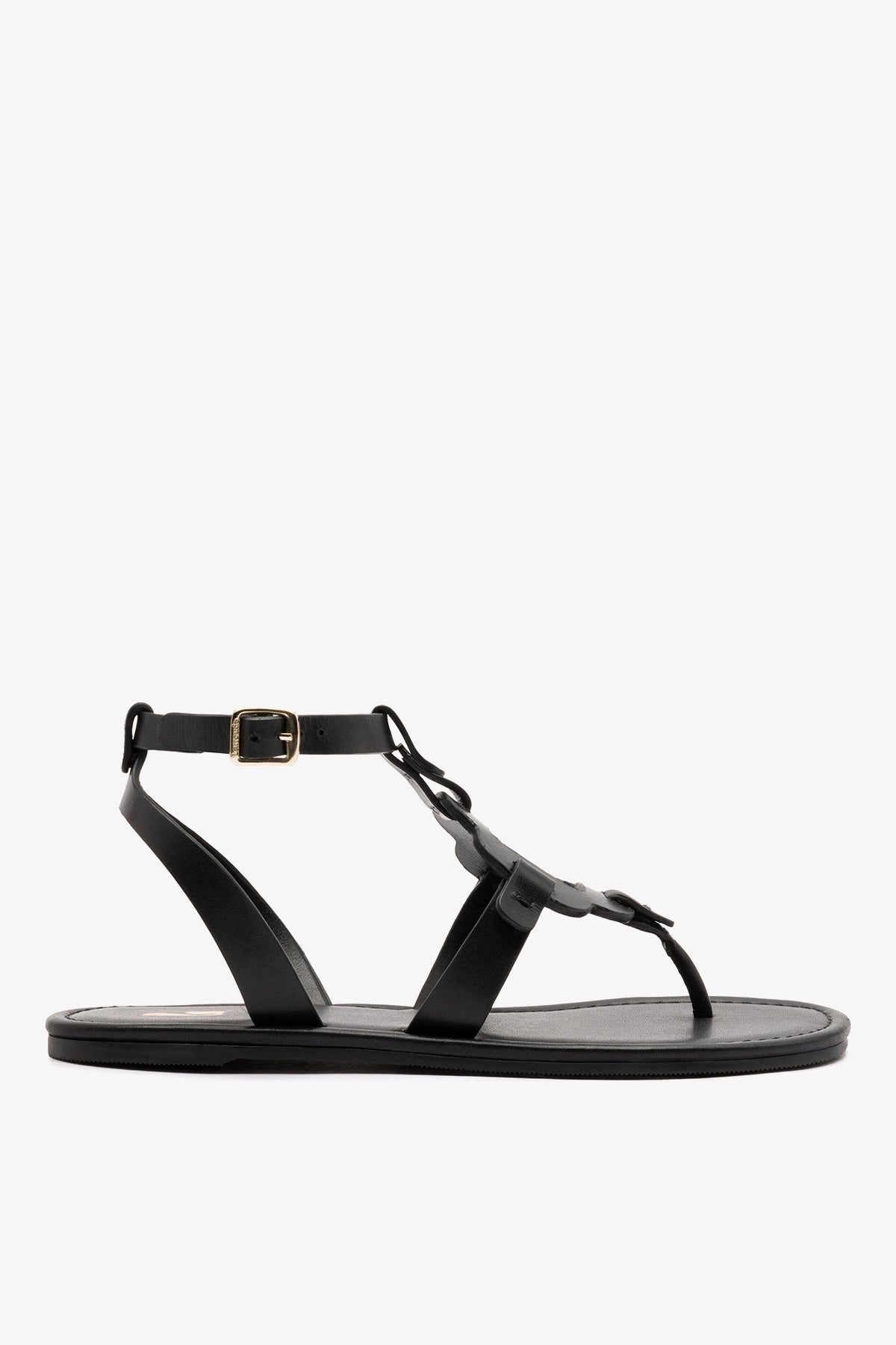 ロドリリオンRhodo lirion ブラックレザーサンダル Margherita Sandal In Black Leather - Sandals - Larroudé – Larroude