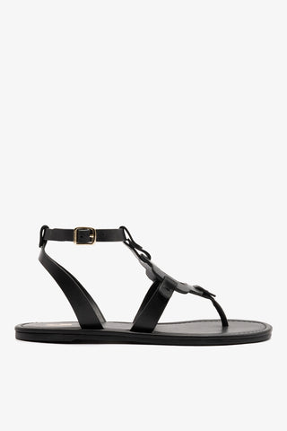 Margherita Sandal In Black Leather