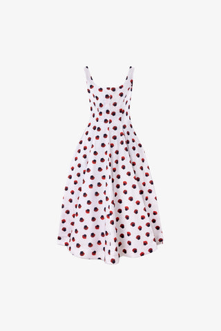 Sophia Dress White Floral Cotton