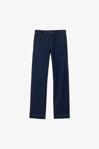 Carola Pant Blue Denim Clothing Larroudé x Jonathan Cohen