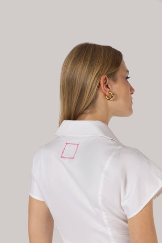 Jules Shirt White Percale Clothing Larroudé x Jonathan Cohen