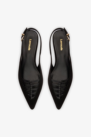 Nara Pump In Black Suede and Leather