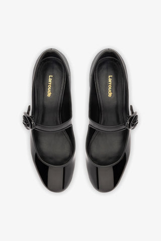Verona Block Pump In Black Patent Leather