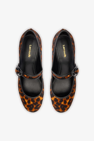 Verona Block Pump In Leopard Print Leather