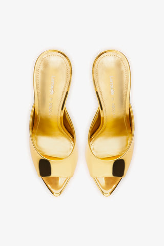Larroudé x Nicolò B.: Malibu Mule Gold Specchio Mule Larroudé x Nicolò Beretta
