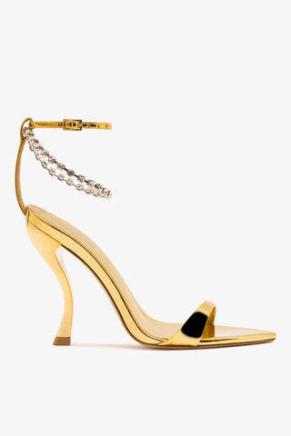 Larroudé x Nicolò B.: Nana Sandal Gold Specchio Sandal Larroudé x Nicolò Beretta