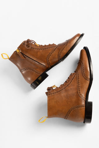 Freddie Boot Burnt Umber Leather