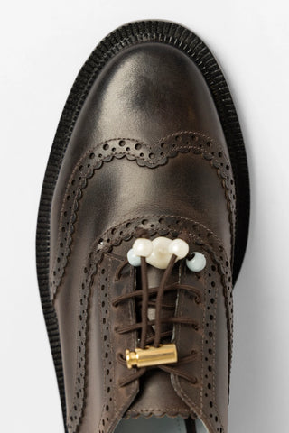 Ginny Loafer Brown Leather Loafer Larroudé