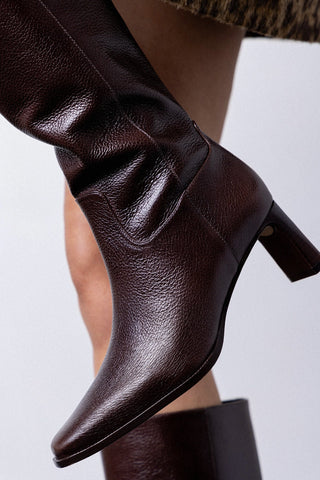 Alexis Boot Brown Leather Boot Larroudé