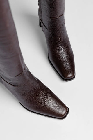 Alexis Boot Brown Leather Boot Larroudé