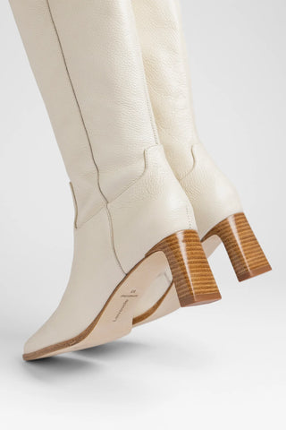 Alexis Boot Ivory Leather Boot Larroudé