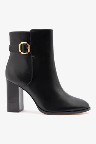 Alicia Low Boot Black Leather Boot Larroudé