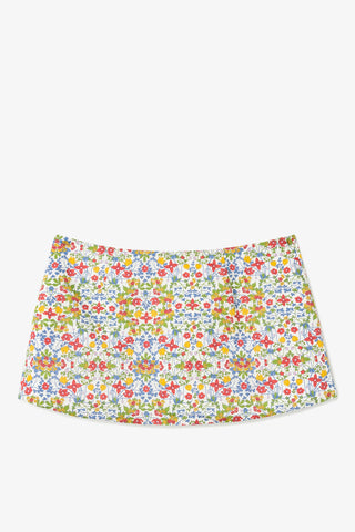 Ava Mini Skirt White Embroidered Fish Cotton Skirt Sheridan Cox by Larroudé