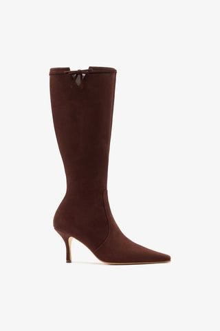 Hailey Boot Brown Leather Boot Larroudé
