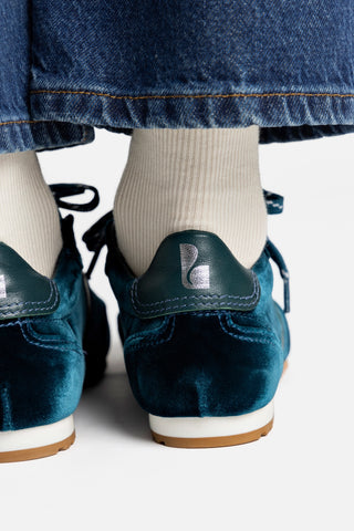 Stella Sneaker In Deepsea Velvet