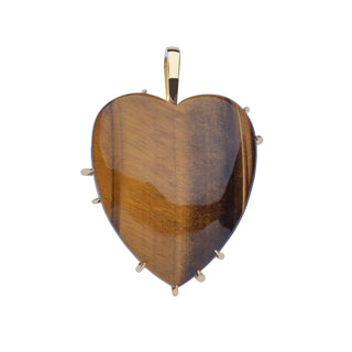 LOVE Carry Your Heart Pendant in Tiger's Eye