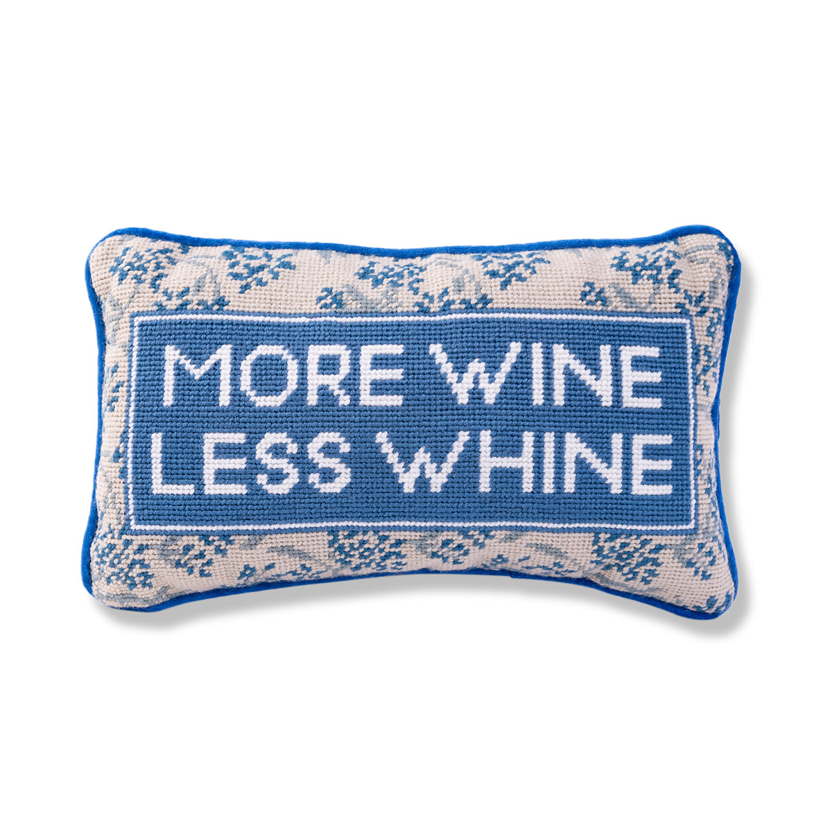 More Wine Needlepoint Pillow
