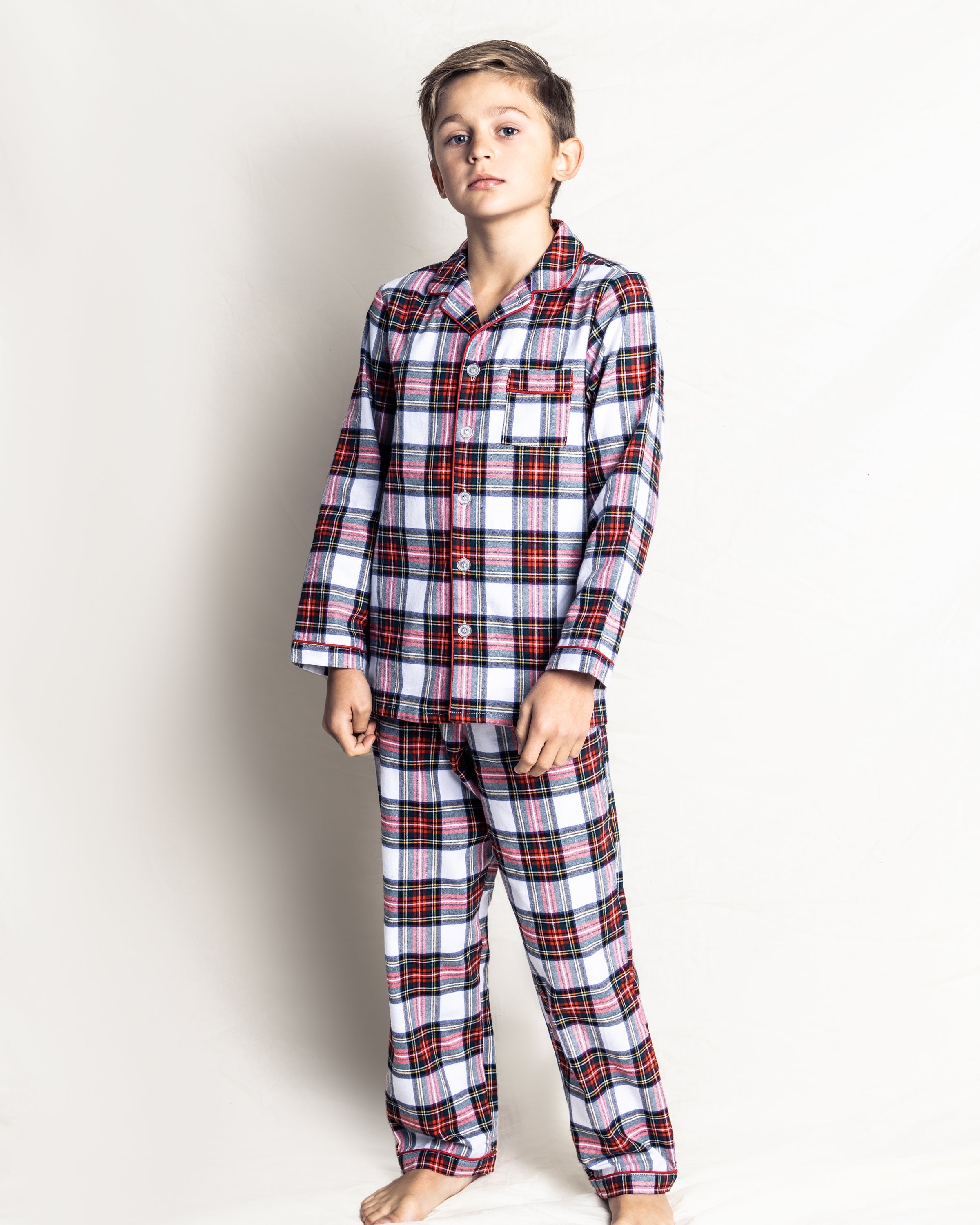 Conjunto de pijama infantil a cuadros escoceses Balmoral