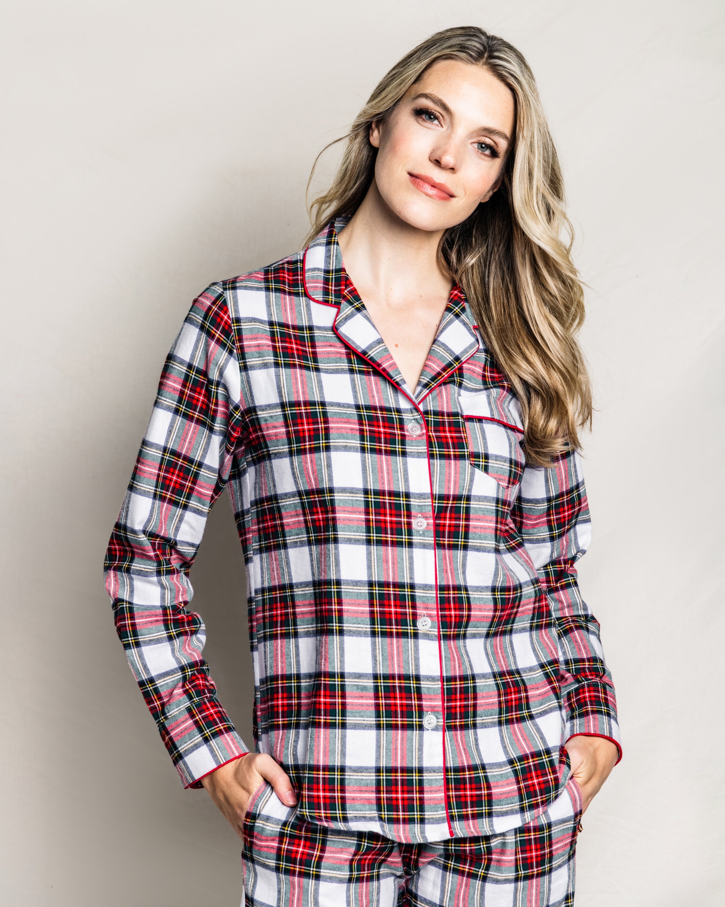 Conjunto de pijama a cuadros escoceses Balmoral para mujer 