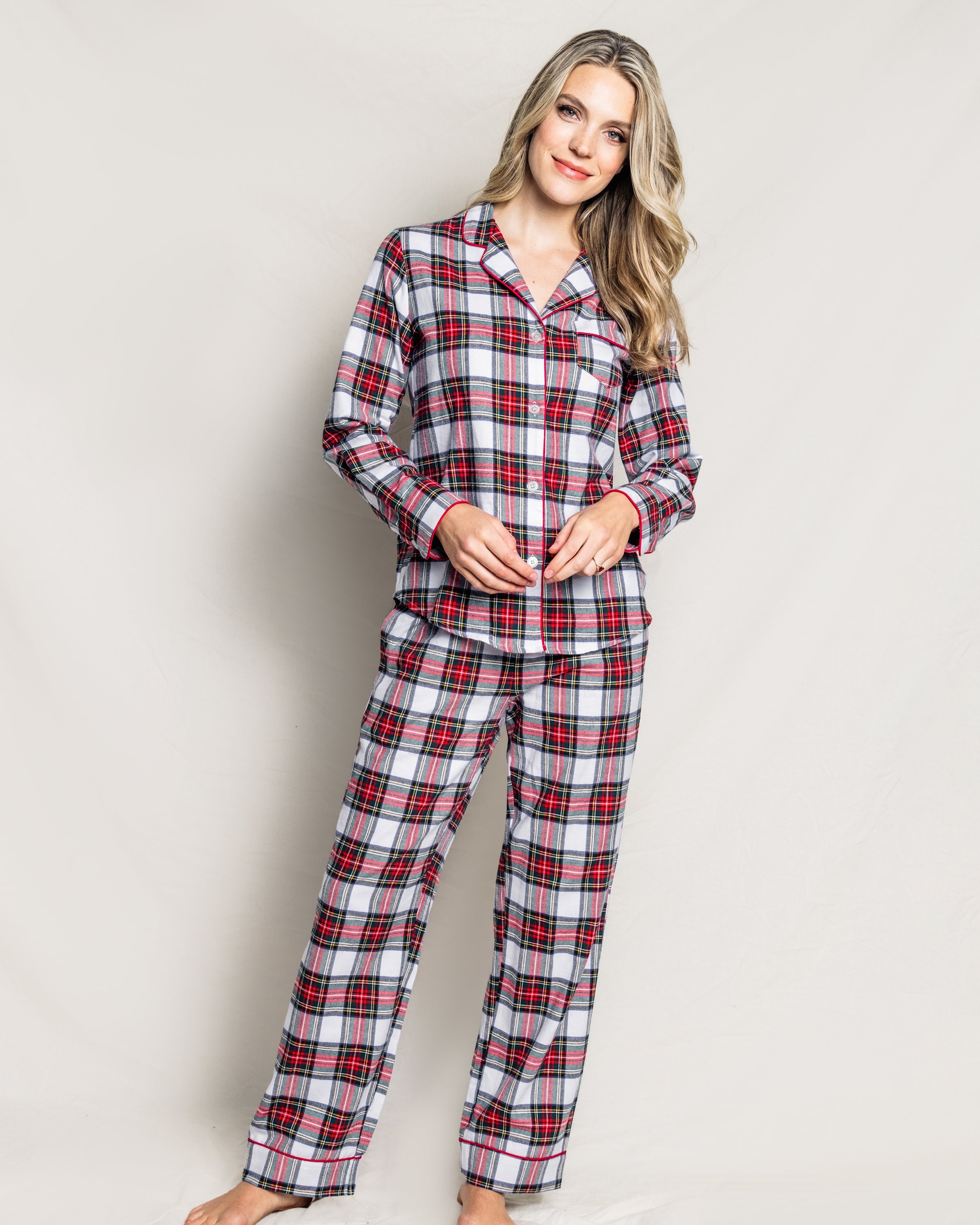 Conjunto de pijama a cuadros escoceses Balmoral para mujer 