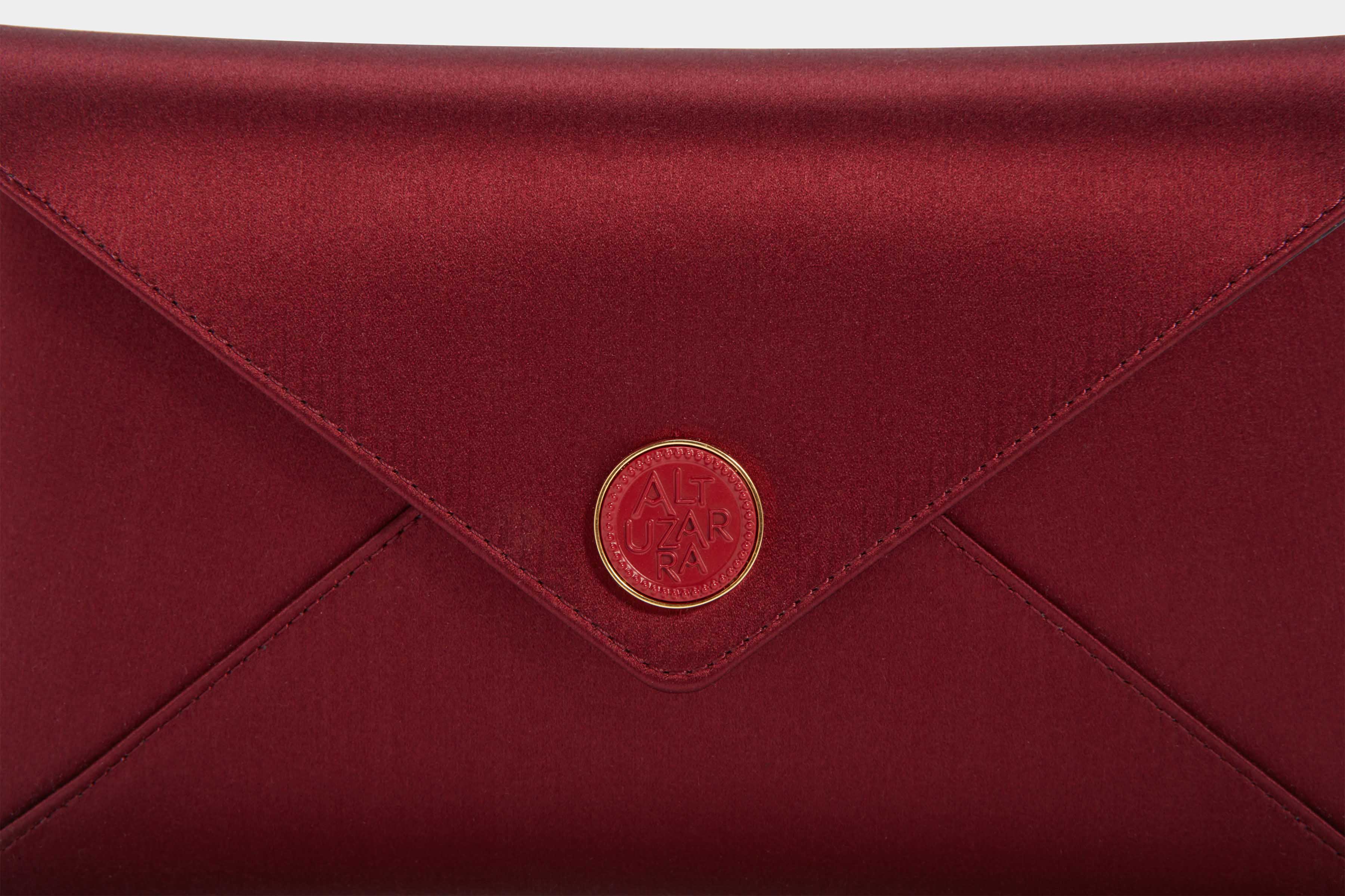 Medallion' Envelope Clutch Satin