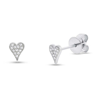 Mini pendientes de corazón