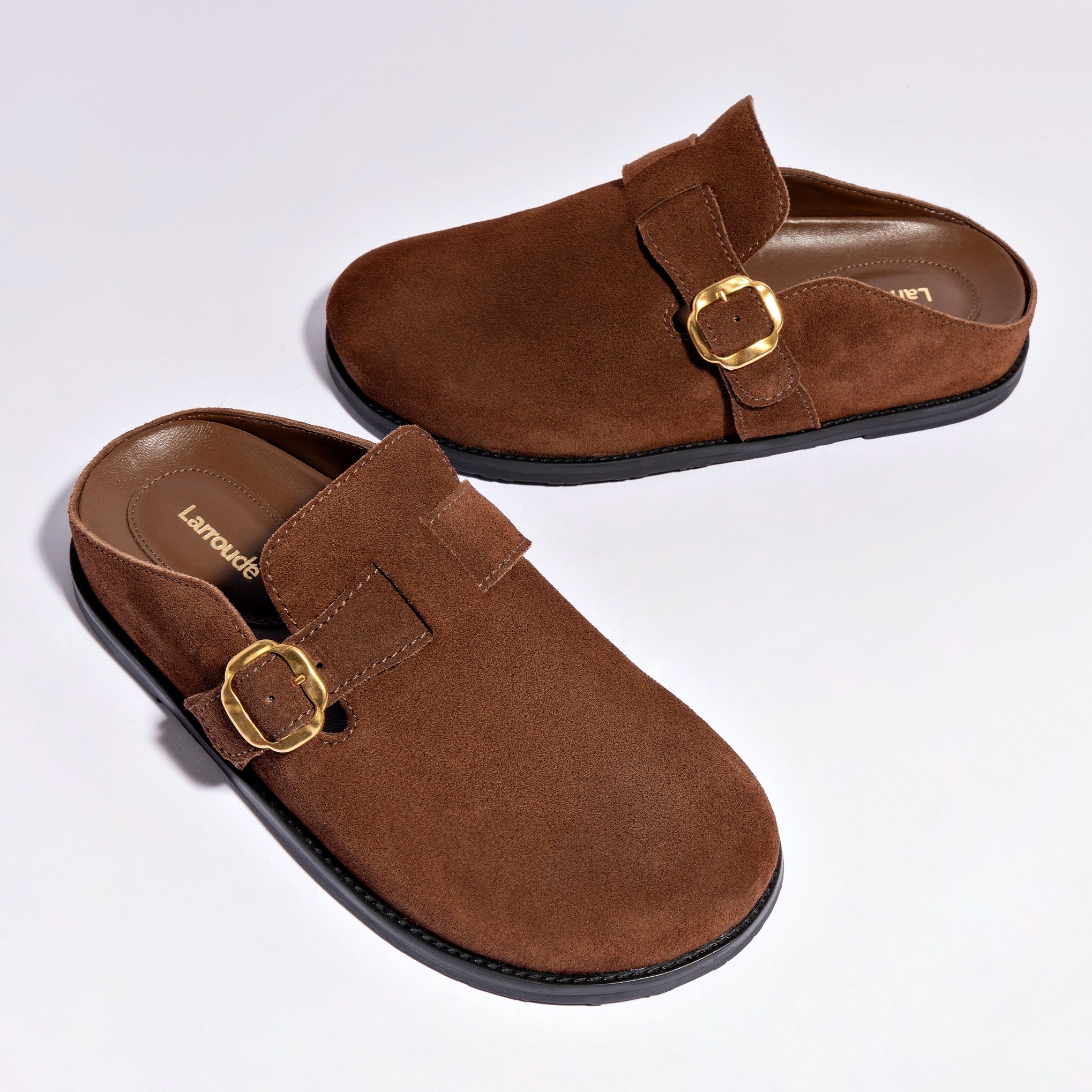 Milan Clog In Brown Suede