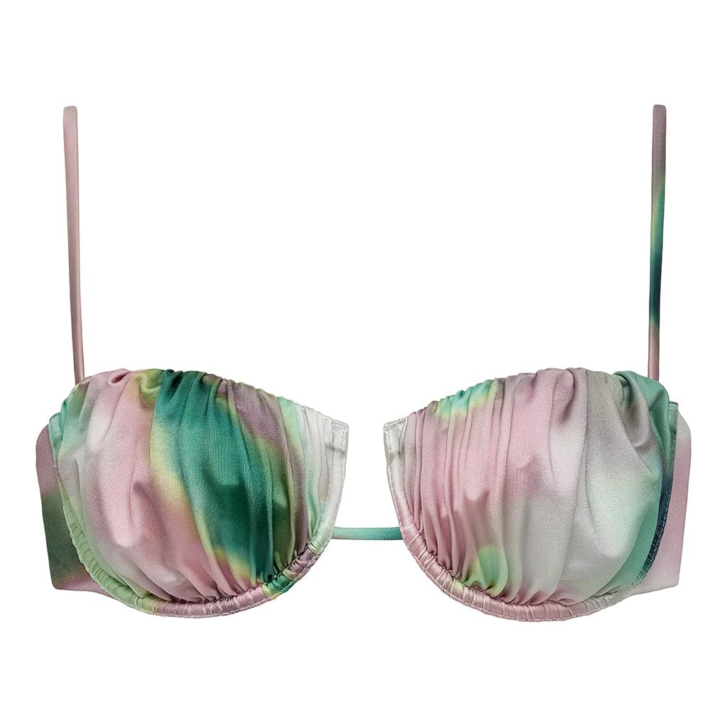 Silk Dye Petal Bikini Top