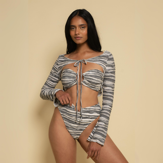 Slub Knit Nia Long Sleeve Top