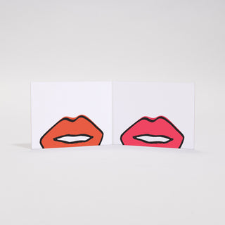 Tarjetas de lugar de servicio de labios