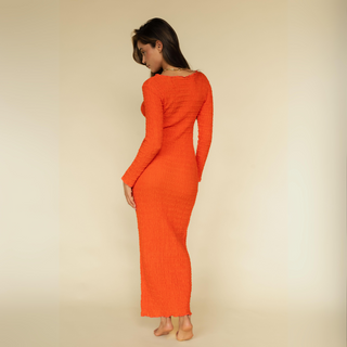 Tangerine Solidad Dress