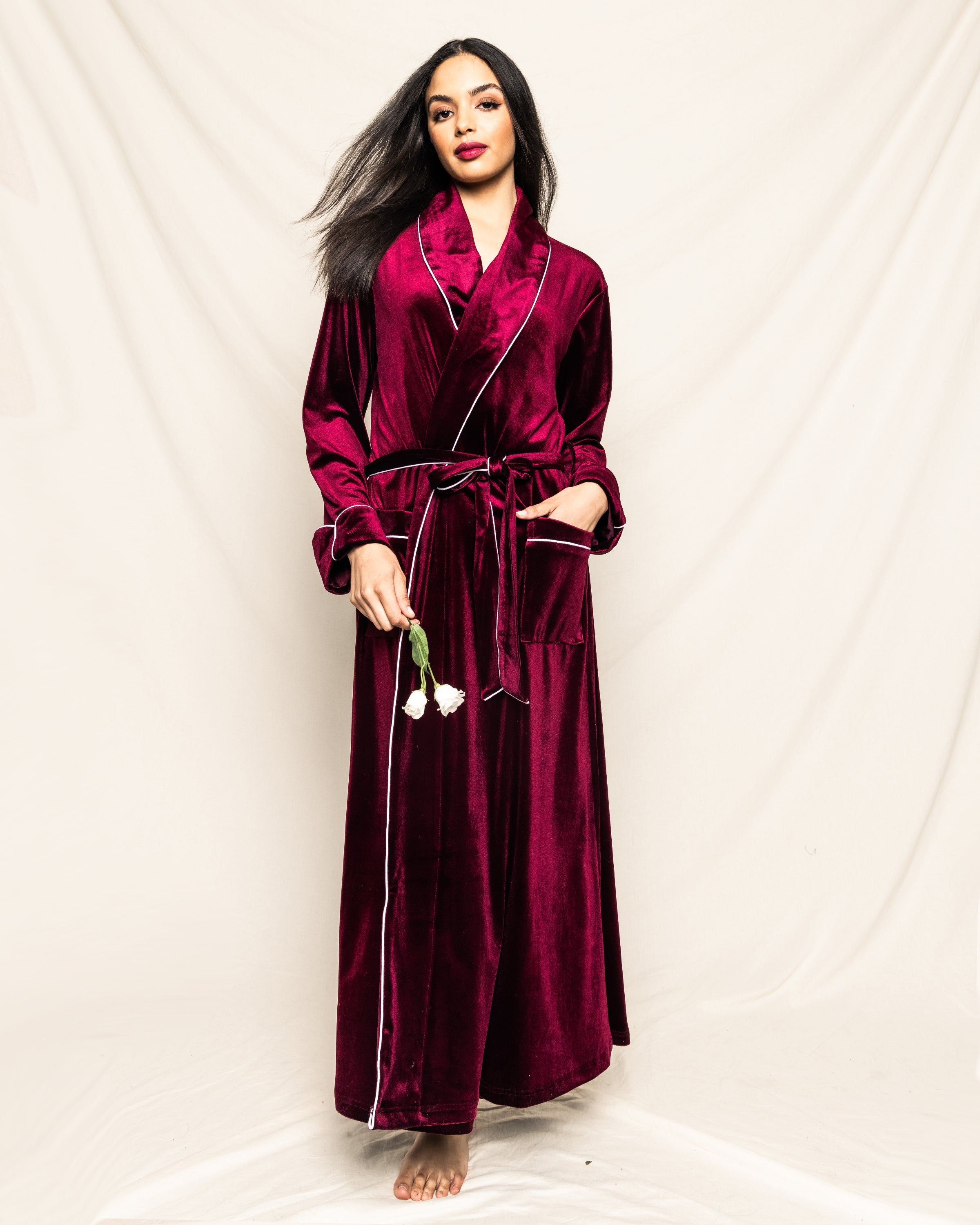 Model robe en discount velour