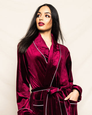 Royal Garnet Velour Robe