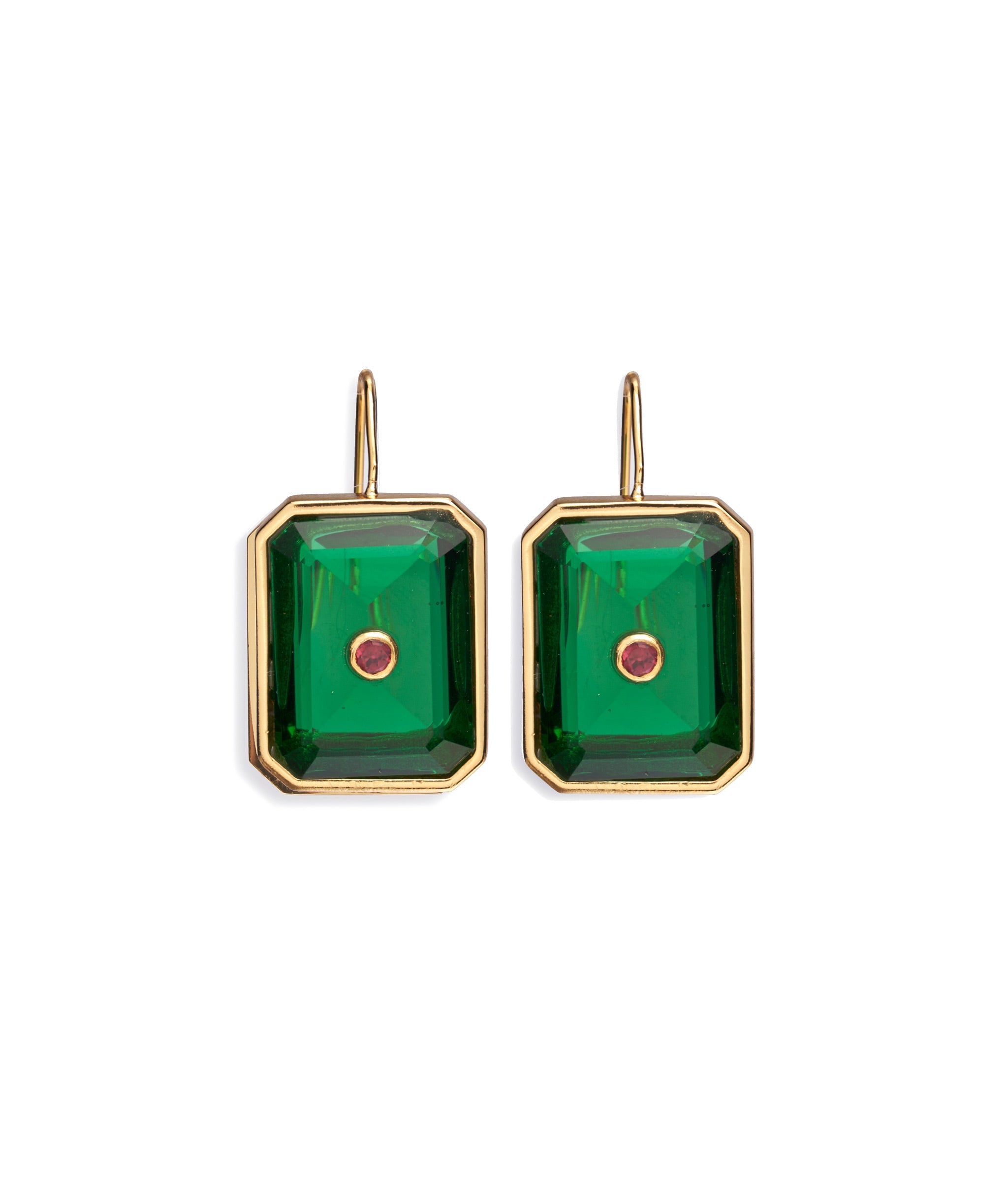 Tile Earrings in Forest