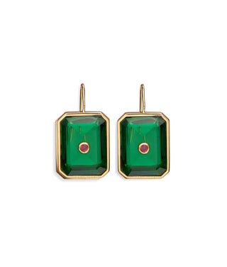 Tile Earrings in Forest