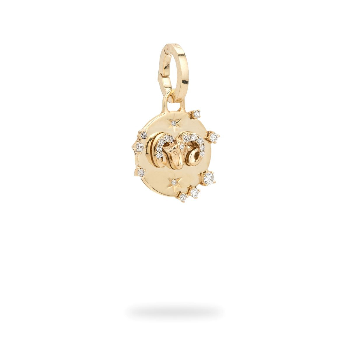 Charm con bisagra de diamante del zodiaco Aries