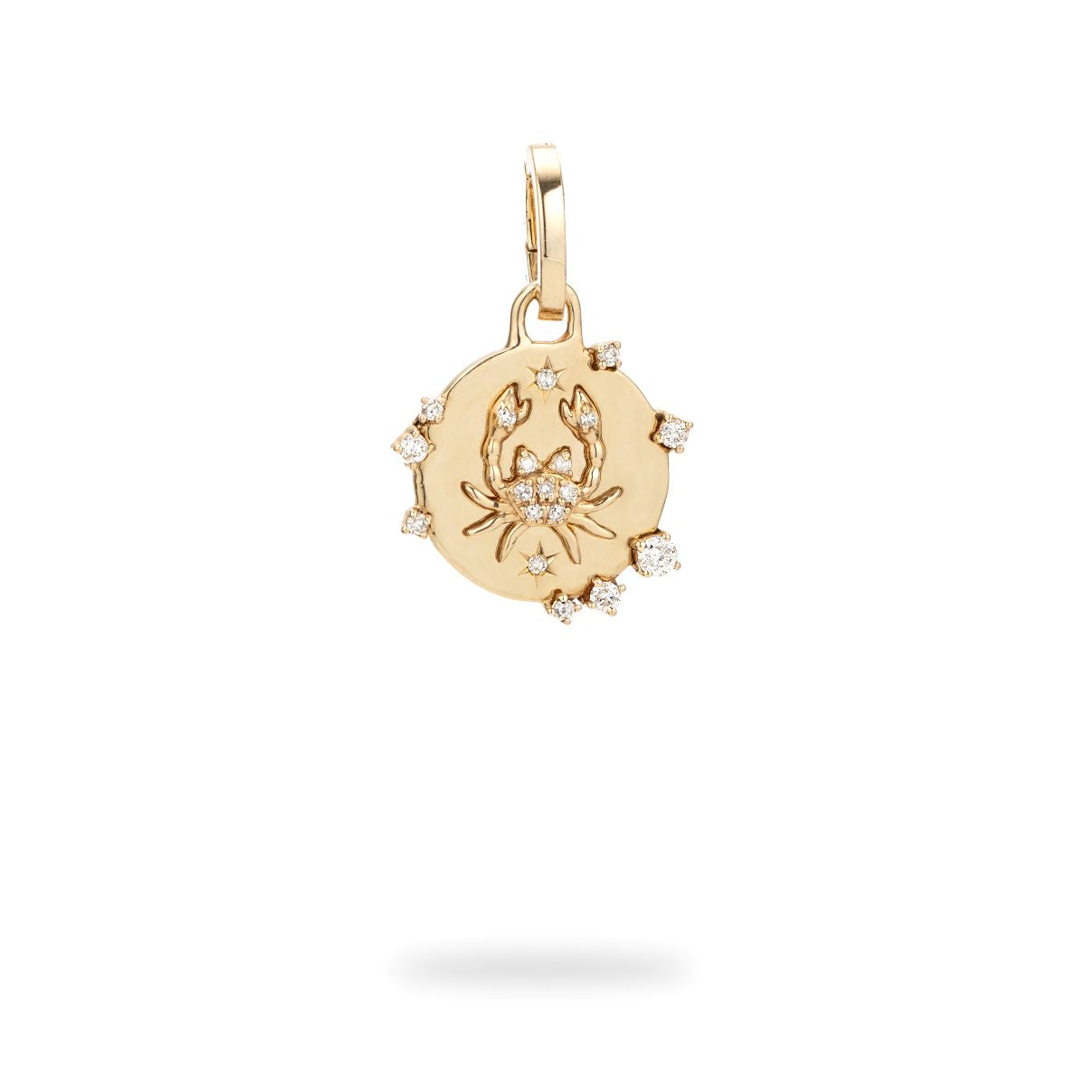 Zodiac Diamond Cancer Hinged Charm