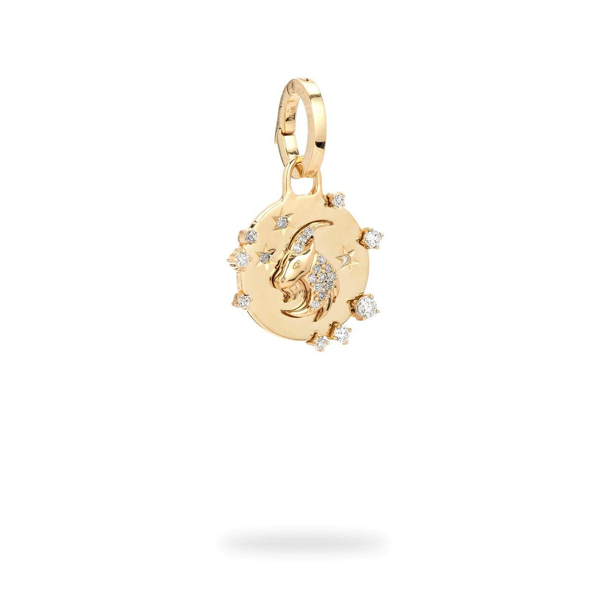 Zodiac Diamond Capricorn Hinged Charm