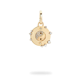 Zodiac Diamond Gemini Hinged Charm