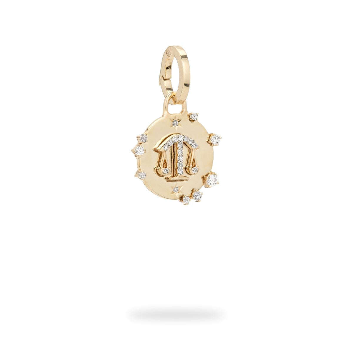 Zodiac Diamond Libra Hinged Charm