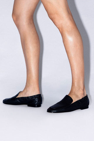 Penny Light Loafer Black Leather Loafer Larroudé