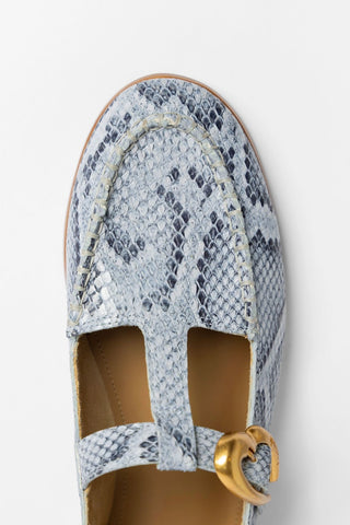 Hydra Loafer Maya Python Leather Loafer Larroudé